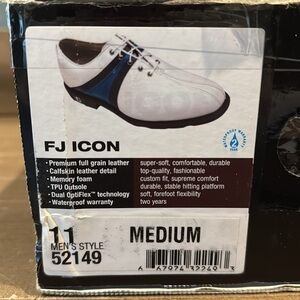 FootJoy FJ Icon White and Blue Athletic Shoes